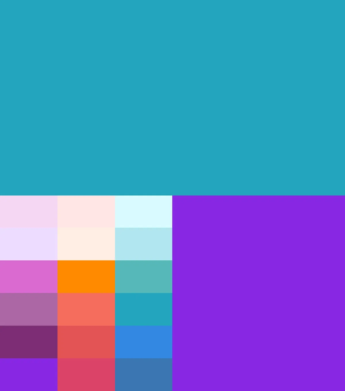 Color palette of Inito app